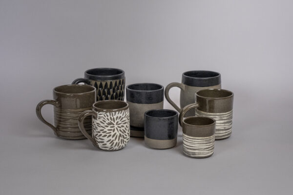 Teetasse weiss gepunktet – Bild 2